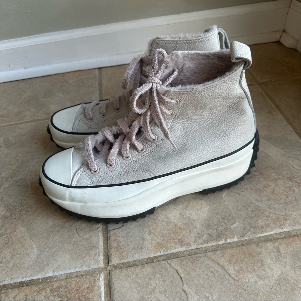Converse Run Star Hike Cozy Club Light In Orewood Grey Pink - Picture 9 of 12